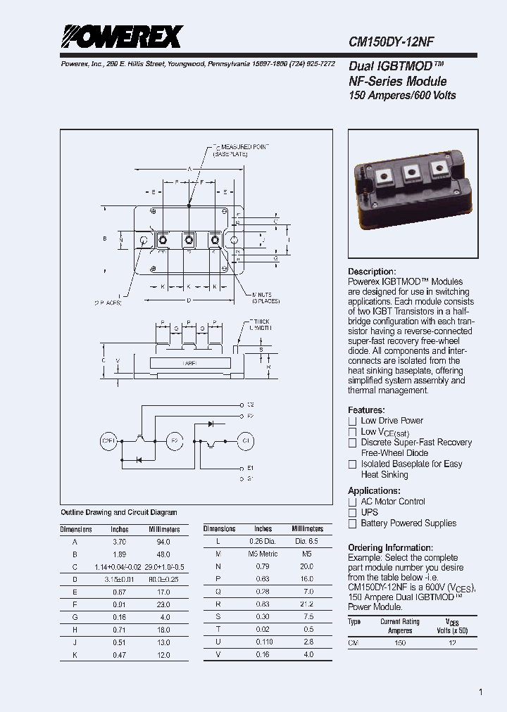 CM150DY-12NF_8564591.PDF Datasheet