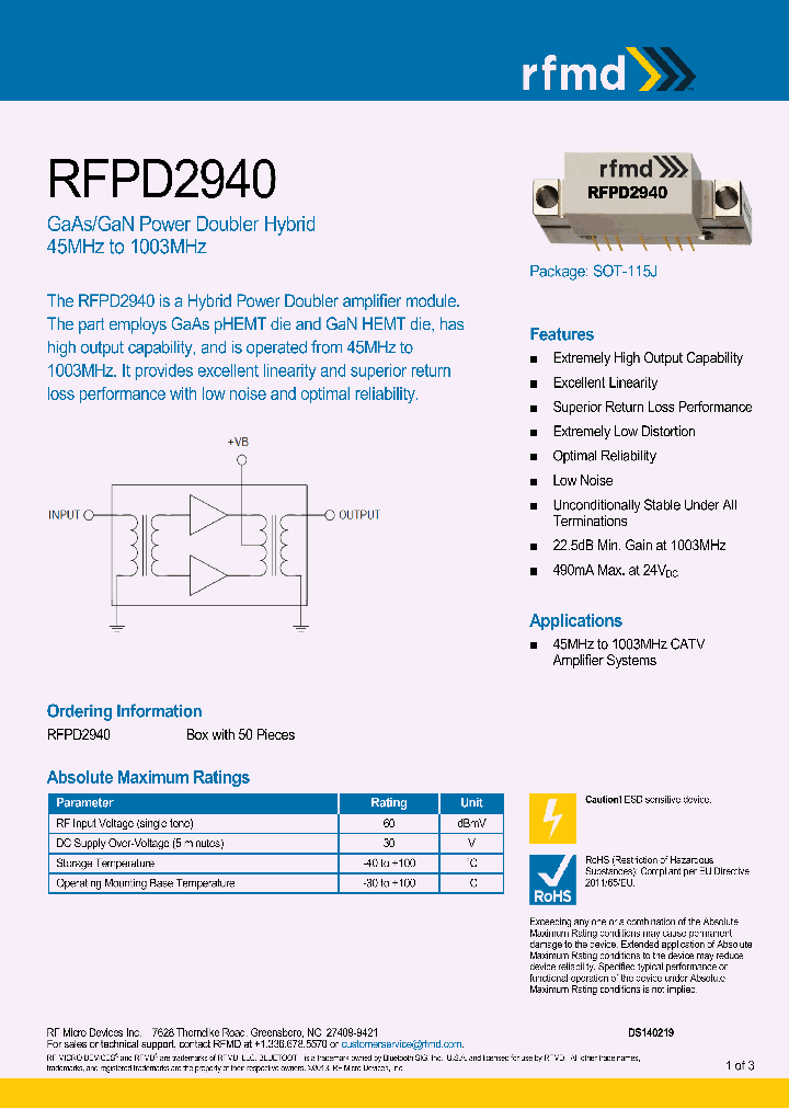 RFPD2940_8567010.PDF Datasheet