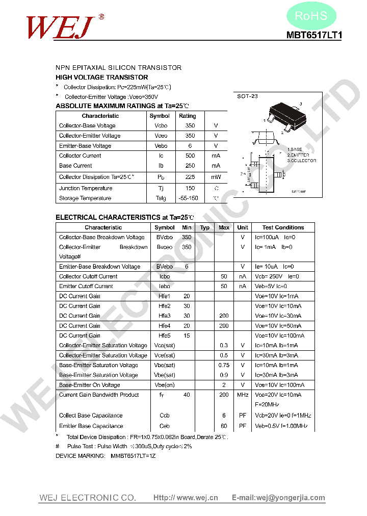 MBT6517LT1-15_8578813.PDF Datasheet