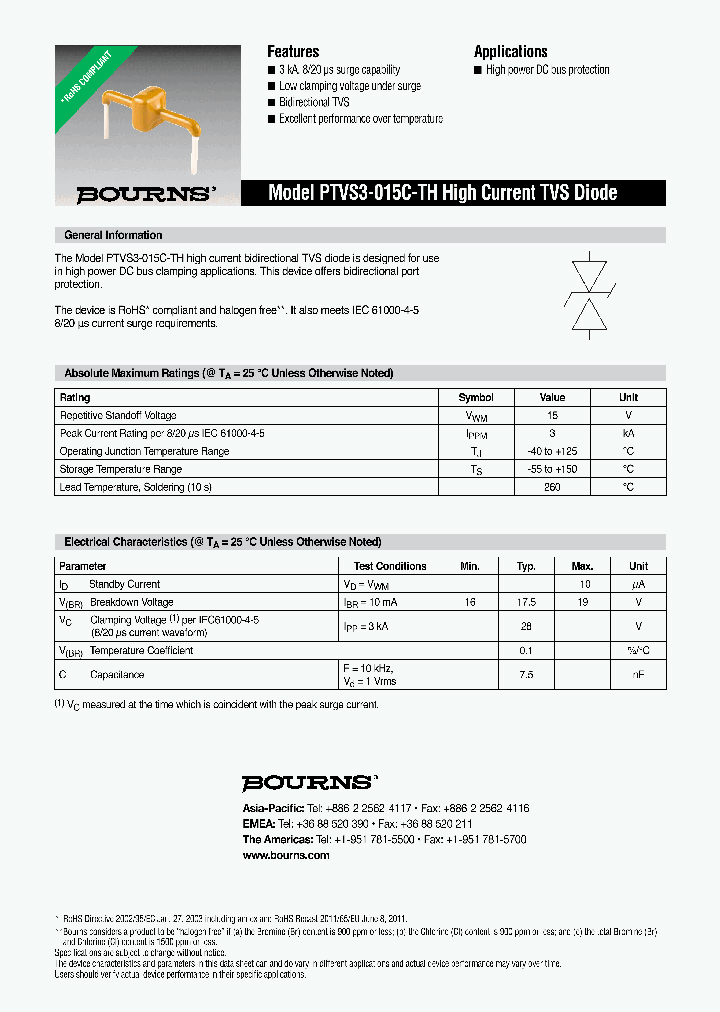 PTVS3-015C-TH_8586581.PDF Datasheet