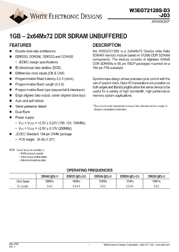 W3EG72128S-D3_8588565.PDF Datasheet