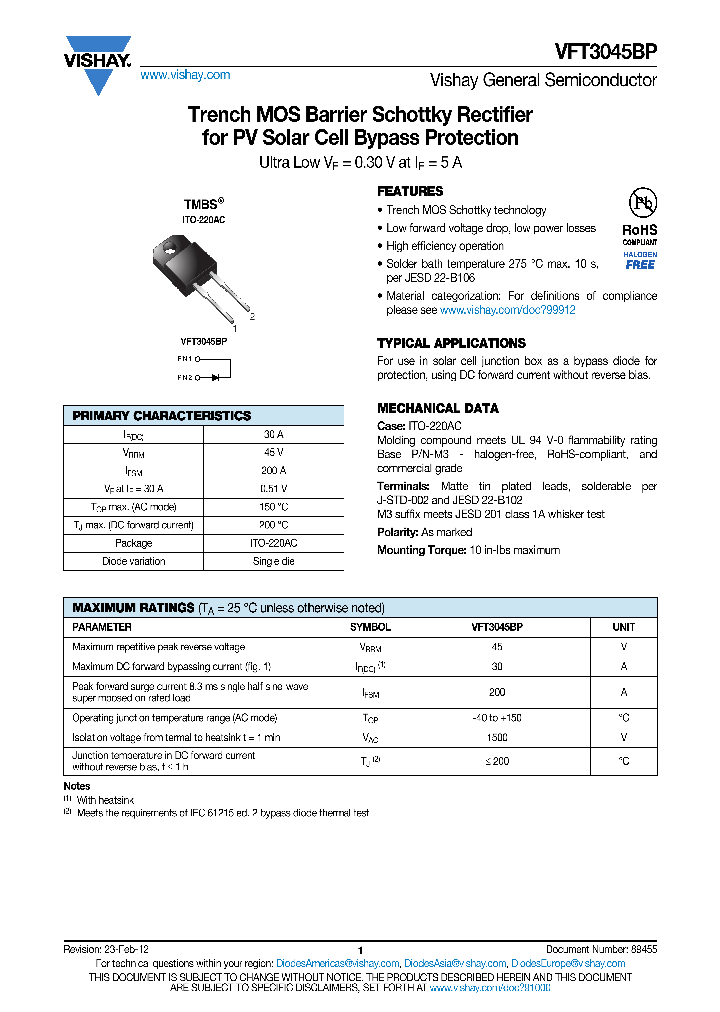 VFT3045BP-15_8588779.PDF Datasheet