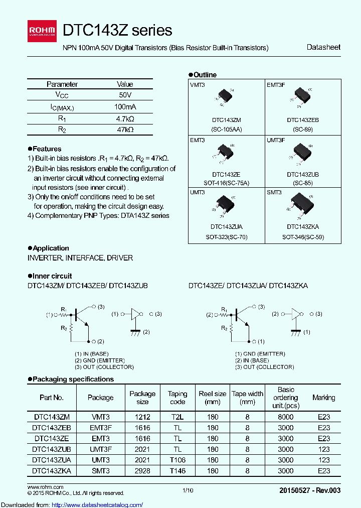 DTC143ZMFHAT2L_8589370.PDF Datasheet