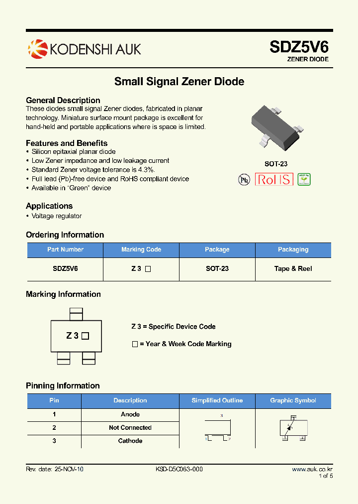 SDZ5V6_8595874.PDF Datasheet