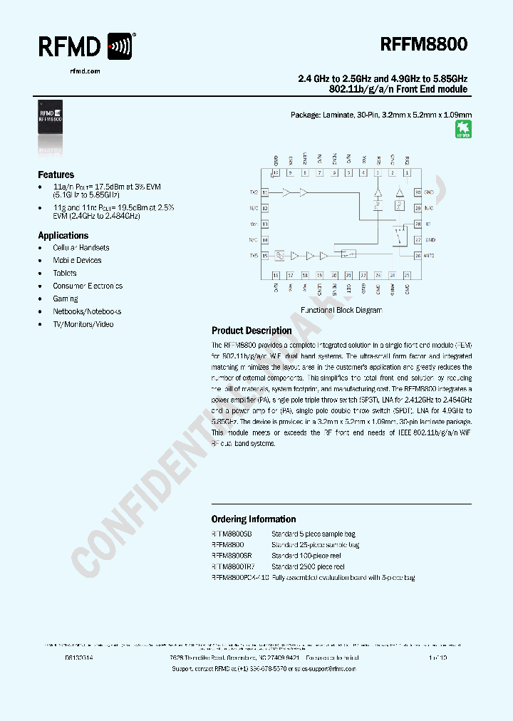 RFFM8800TR7_8604323.PDF Datasheet