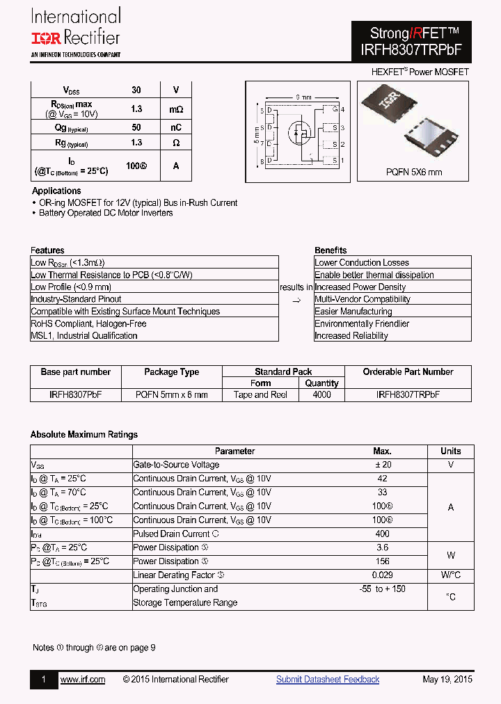 IRFH8307PBF_8607959.PDF Datasheet