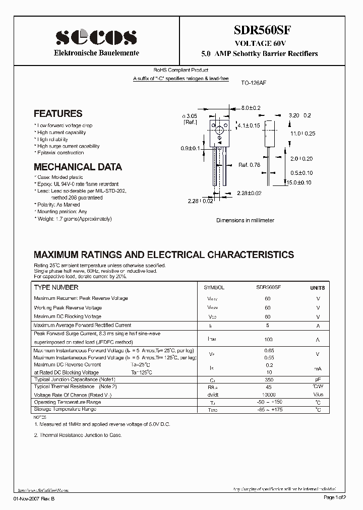 SDR560SF_8610991.PDF Datasheet