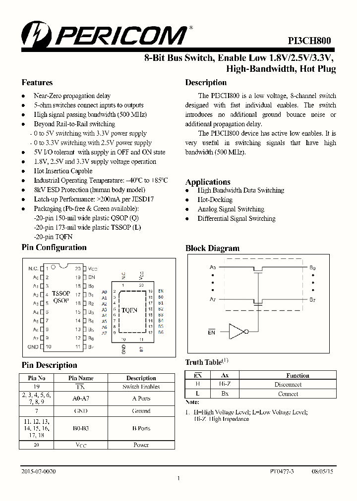 PI3CH800QE_8611391.PDF Datasheet