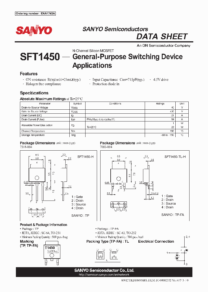 ENA1743_8611822.PDF Datasheet