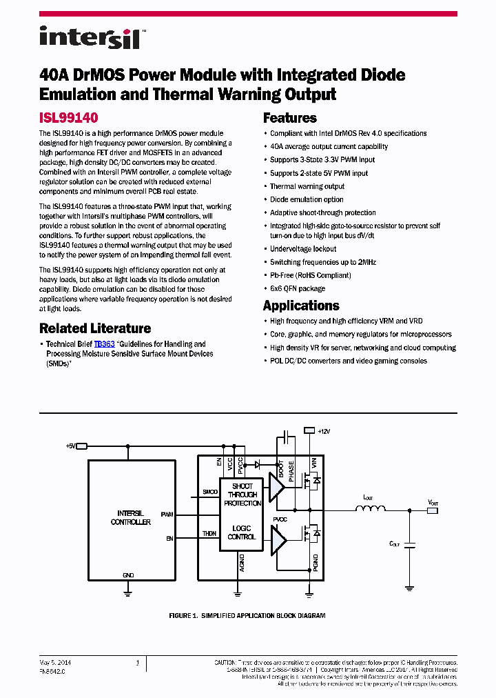 ISL99140IRZ_8614483.PDF Datasheet