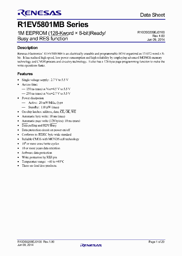 R1EV5801MB-15_8616158.PDF Datasheet