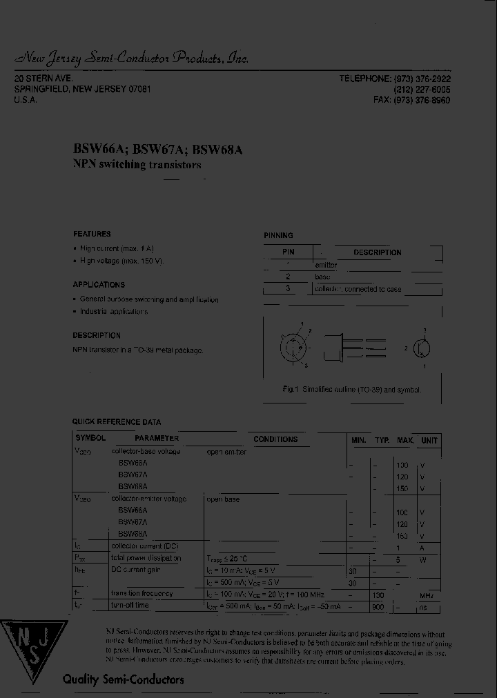 BSW67A_8632025.PDF Datasheet