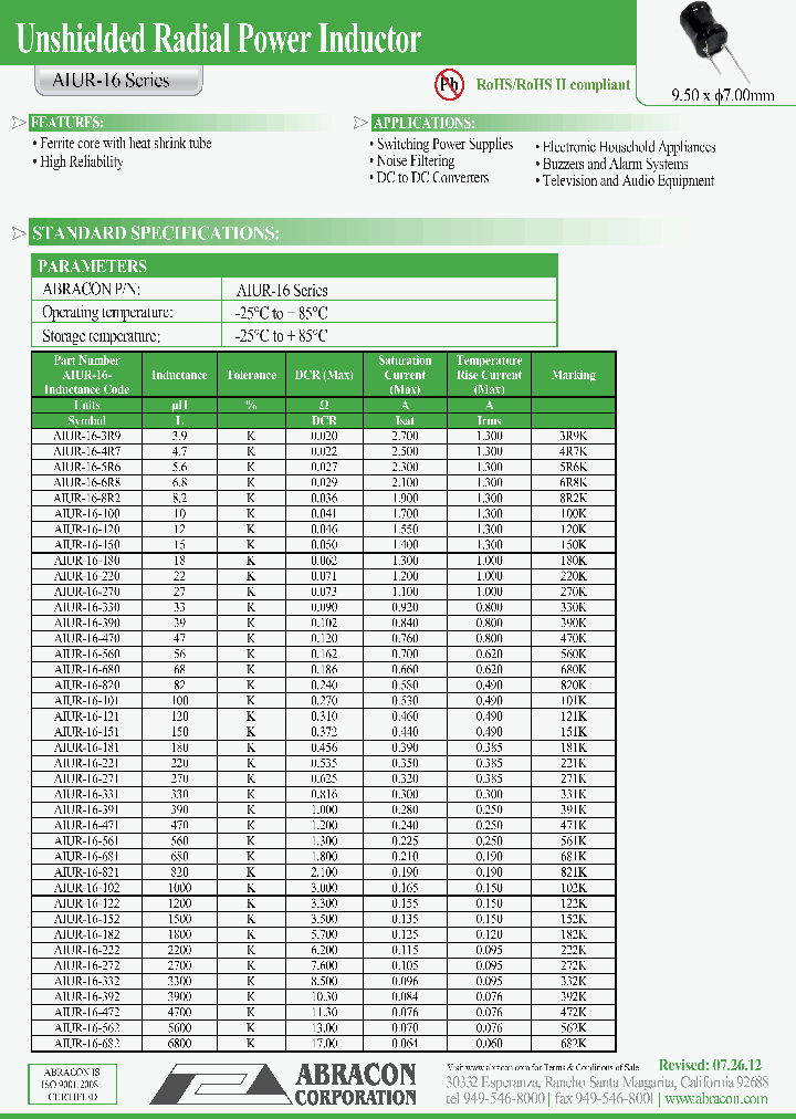 AIUR-16-180_8632507.PDF Datasheet