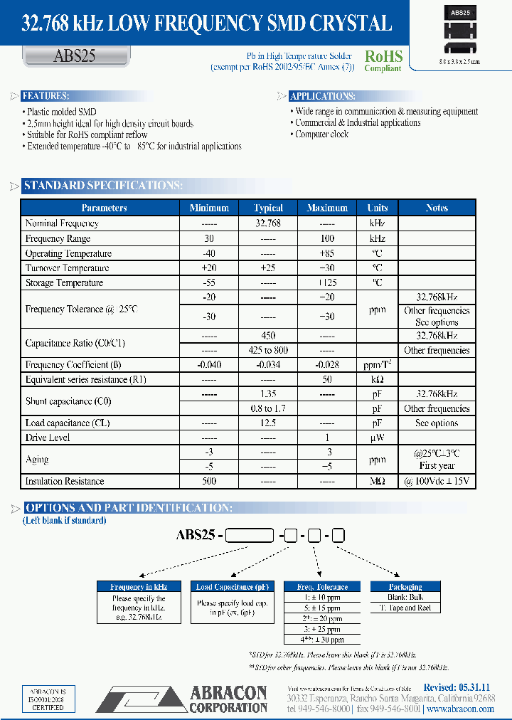 ABS25-32768KHZ-6-T_8655643.PDF Datasheet