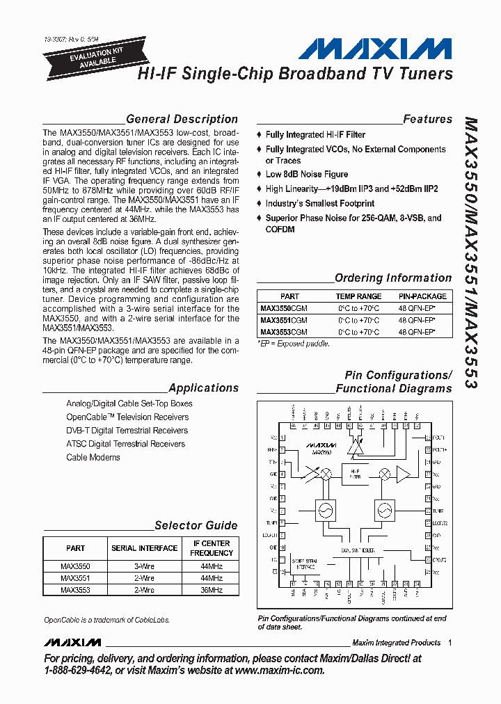 MAX3553CGM_8661043.PDF Datasheet