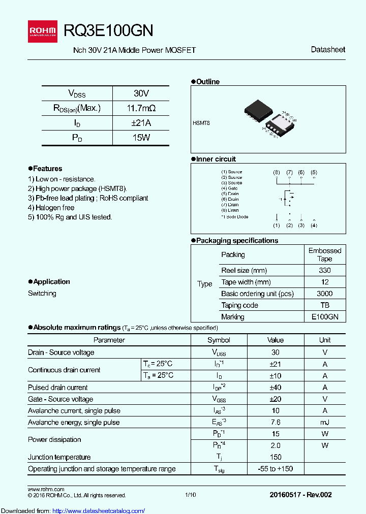 RQ3E100GN_8668332.PDF Datasheet