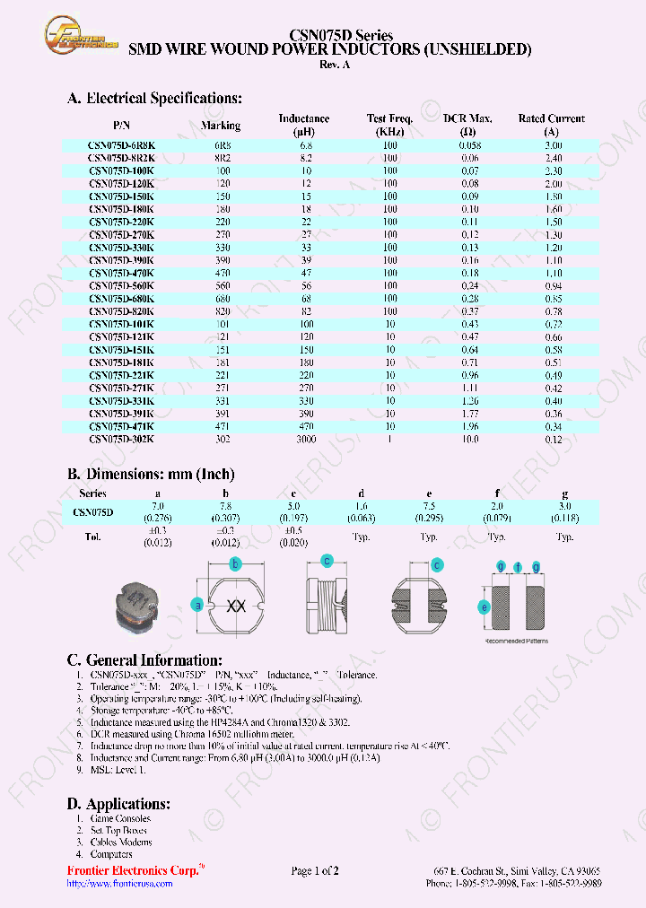CSN075D-6R8K_8672760.PDF Datasheet