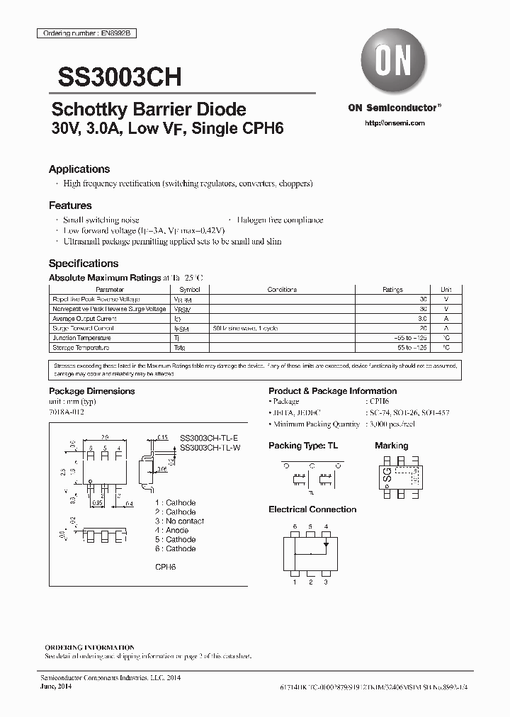 SS3003CH-TL-E_8673361.PDF Datasheet