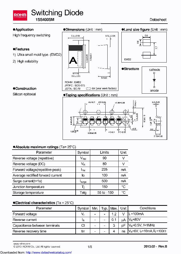 1SS400SMT2R_8677053.PDF Datasheet