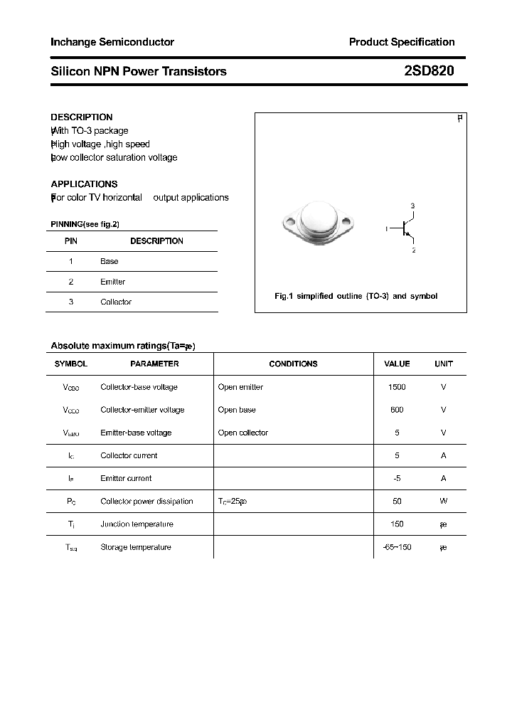 2SD820_8680508.PDF Datasheet