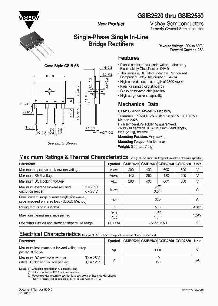 GSIB2580_8682023.PDF Datasheet