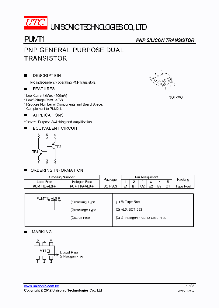 PUMT1L-AL6-R_8726908.PDF Datasheet