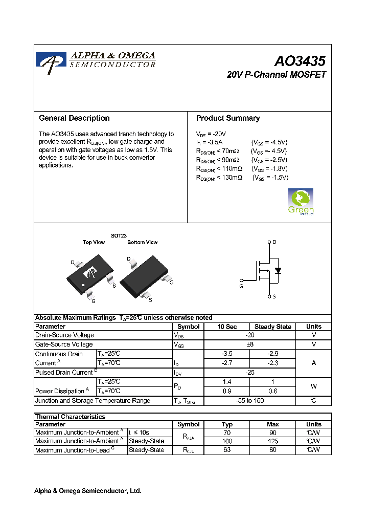 AO3435_8734258.PDF Datasheet