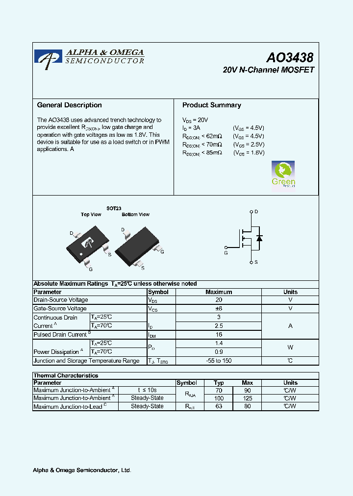 AO3438-10_8734270.PDF Datasheet