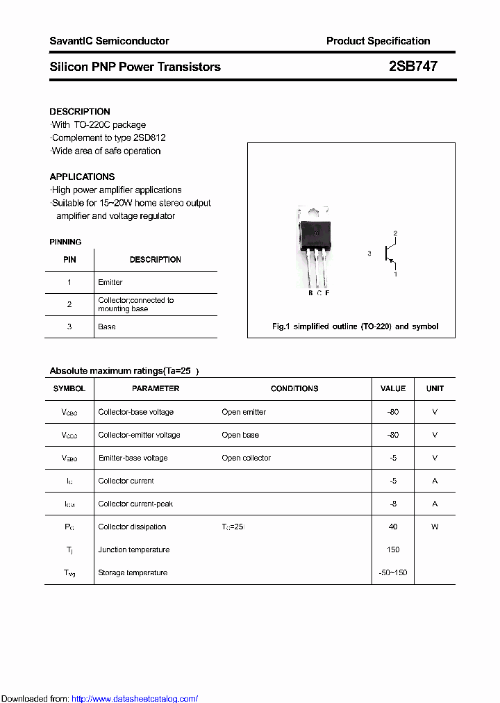 2SB747_8752614.PDF Datasheet