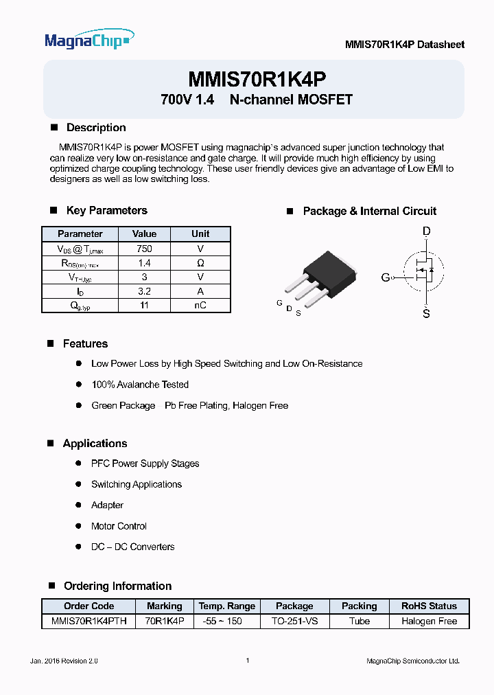 MMIS70R1K4PTH_8792314.PDF Datasheet