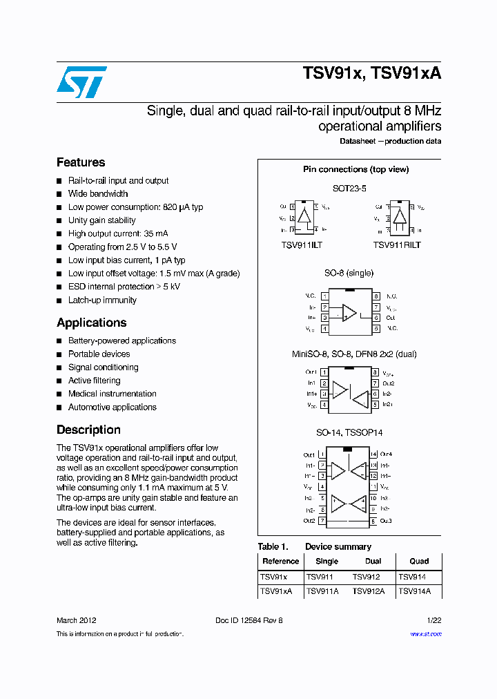 TSV914A_8793809.PDF Datasheet