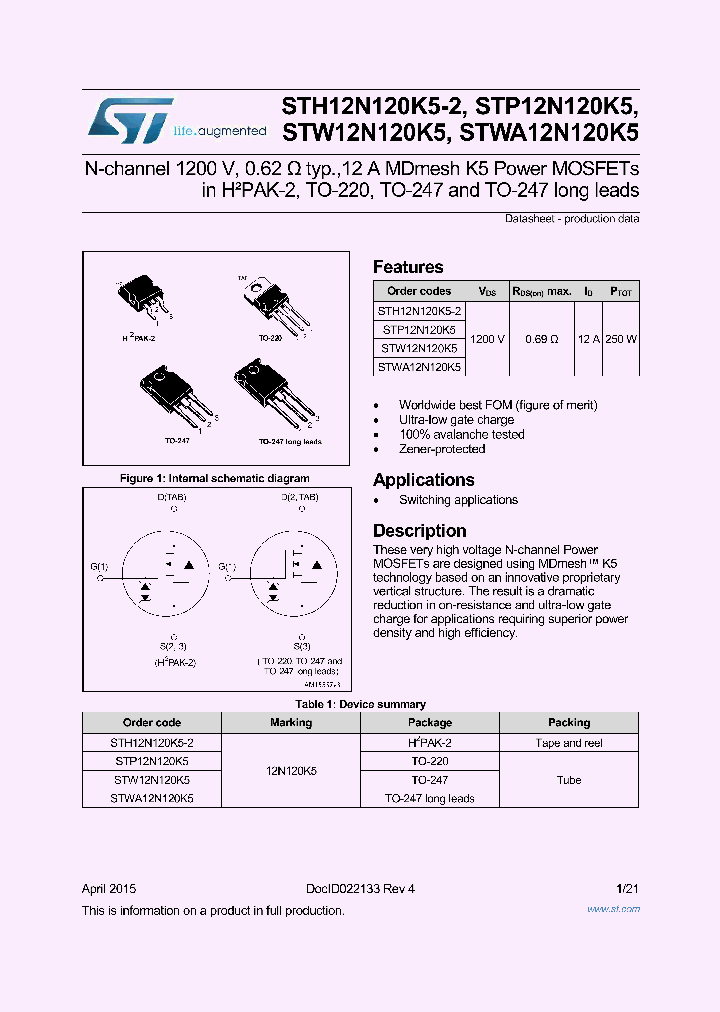 STW12N120K5_8802555.PDF Datasheet