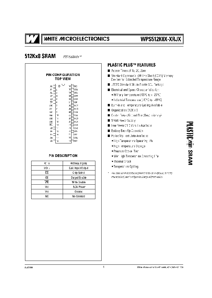 WPS512K8C-20RJMB_8815008.PDF Datasheet