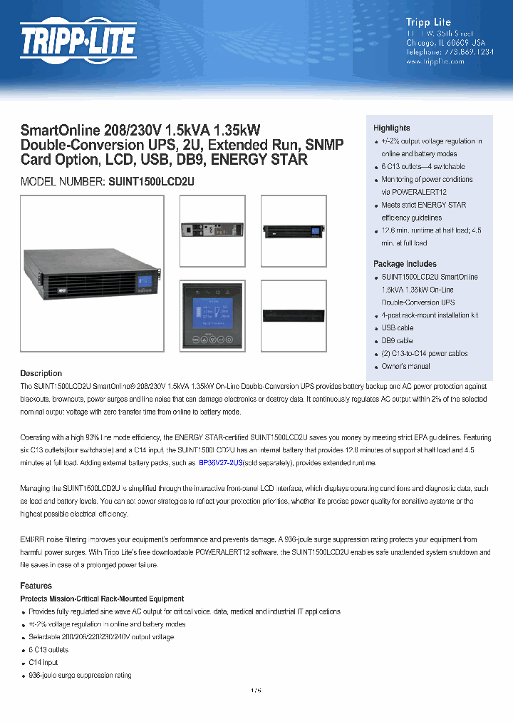 SUINT1500LCD2U_8824504.PDF Datasheet