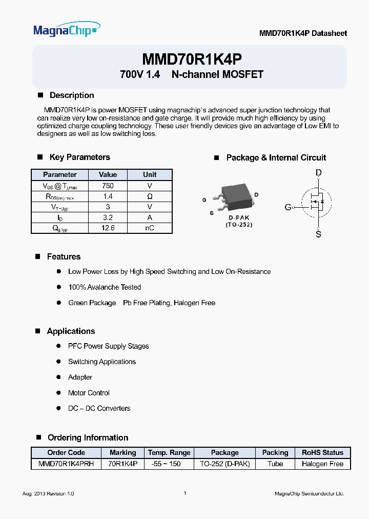 MMD70R1K4PRH_8827560.PDF Datasheet