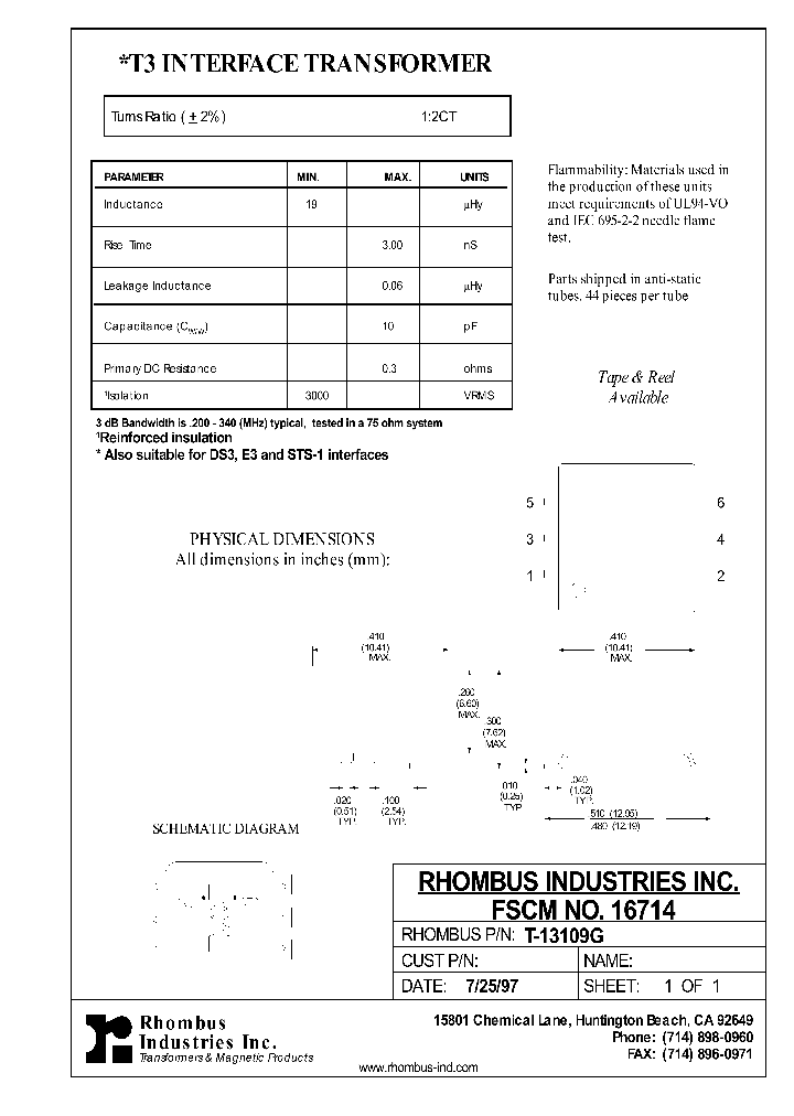 T-13109G_8830121.PDF Datasheet