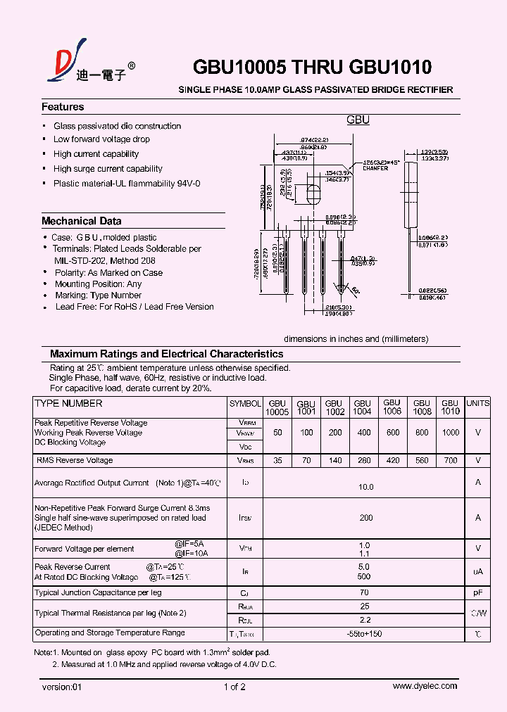 GBU10005_8831107.PDF Datasheet