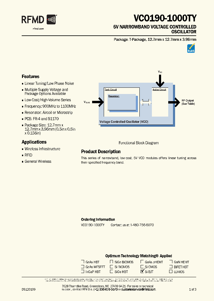 VCO190-1000TY_8831930.PDF Datasheet