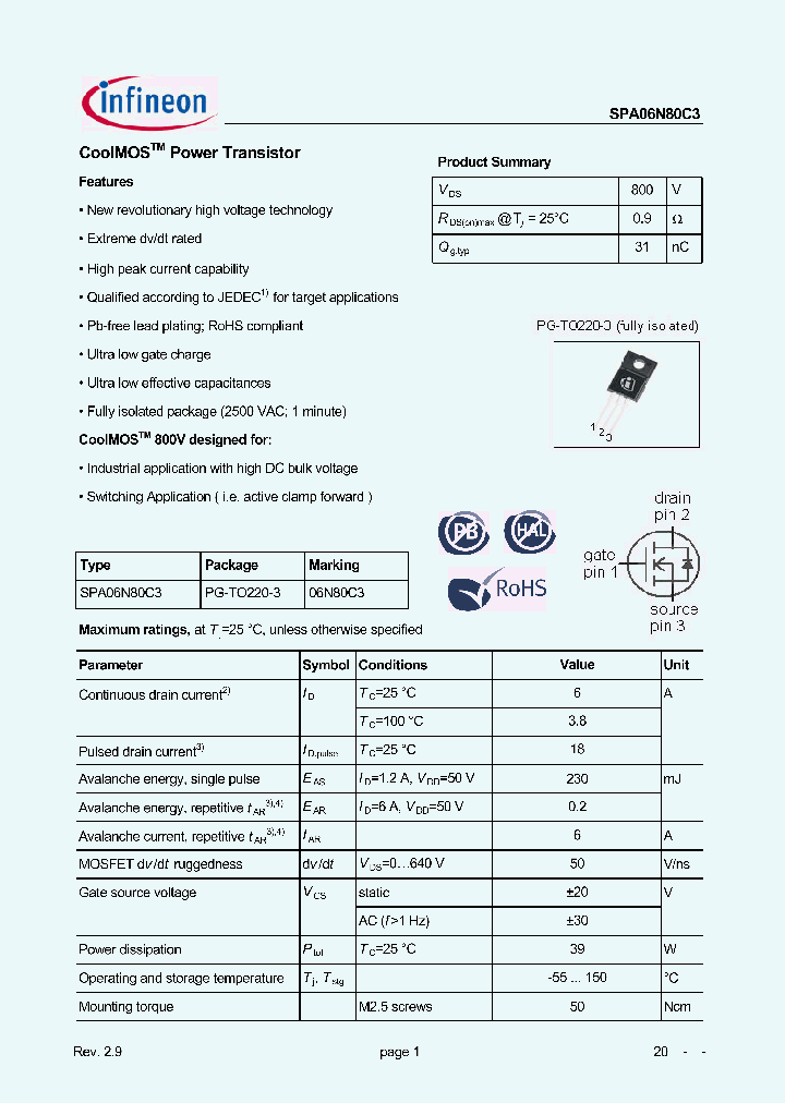 SPA06N80C3_8832339.PDF Datasheet