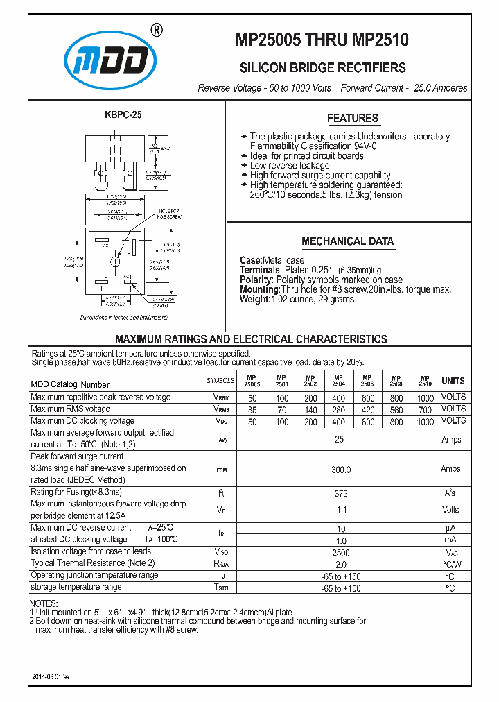 MP25005_8832627.PDF Datasheet