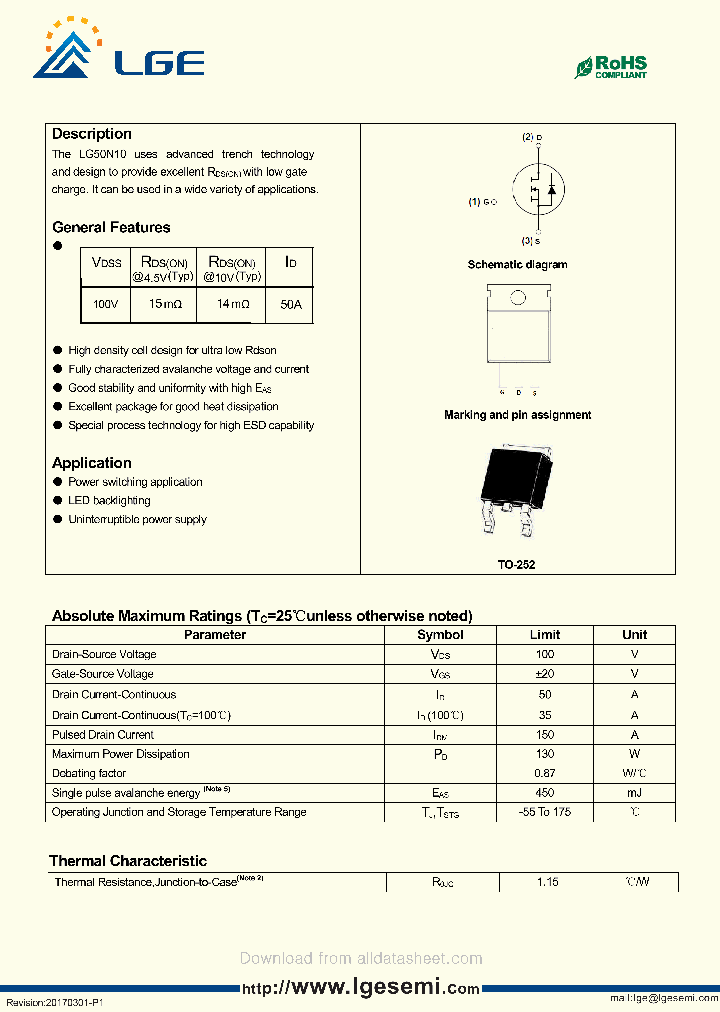 LG50N10_8834794.PDF Datasheet