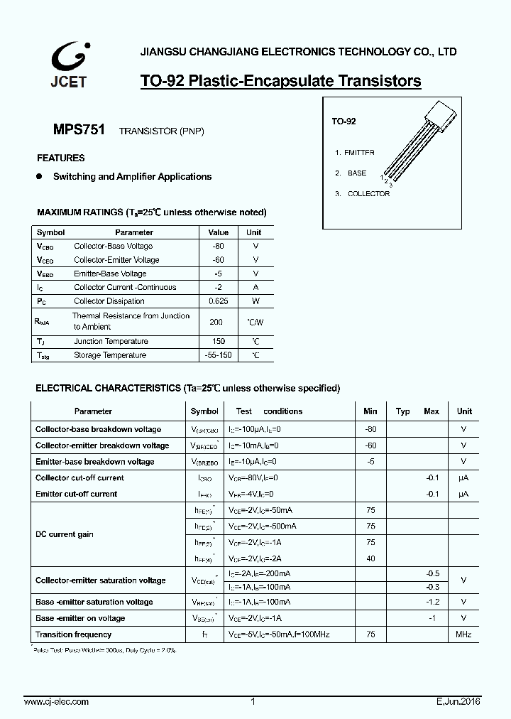 MPS751_8835287.PDF Datasheet