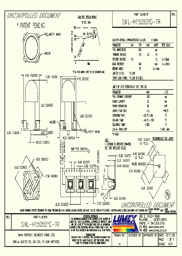 SML-H1505SYD-TR_8837030.PDF Datasheet