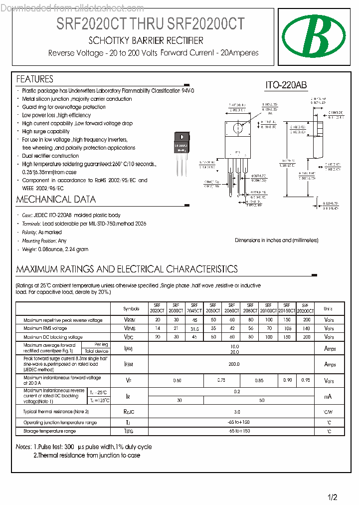 SRF20100CT-20A-ITO-220AB_8839089.PDF Datasheet