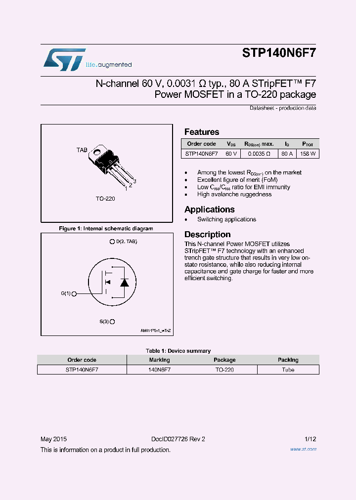 STP140N6F7_8842878.PDF Datasheet