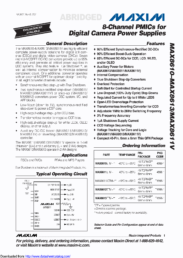 MAX8611VETMCA9_8844626.PDF Datasheet