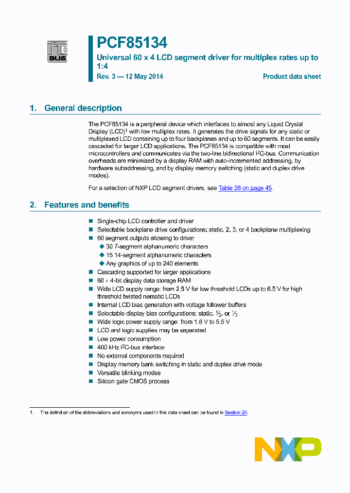 PCF85134HL_8850387.PDF Datasheet