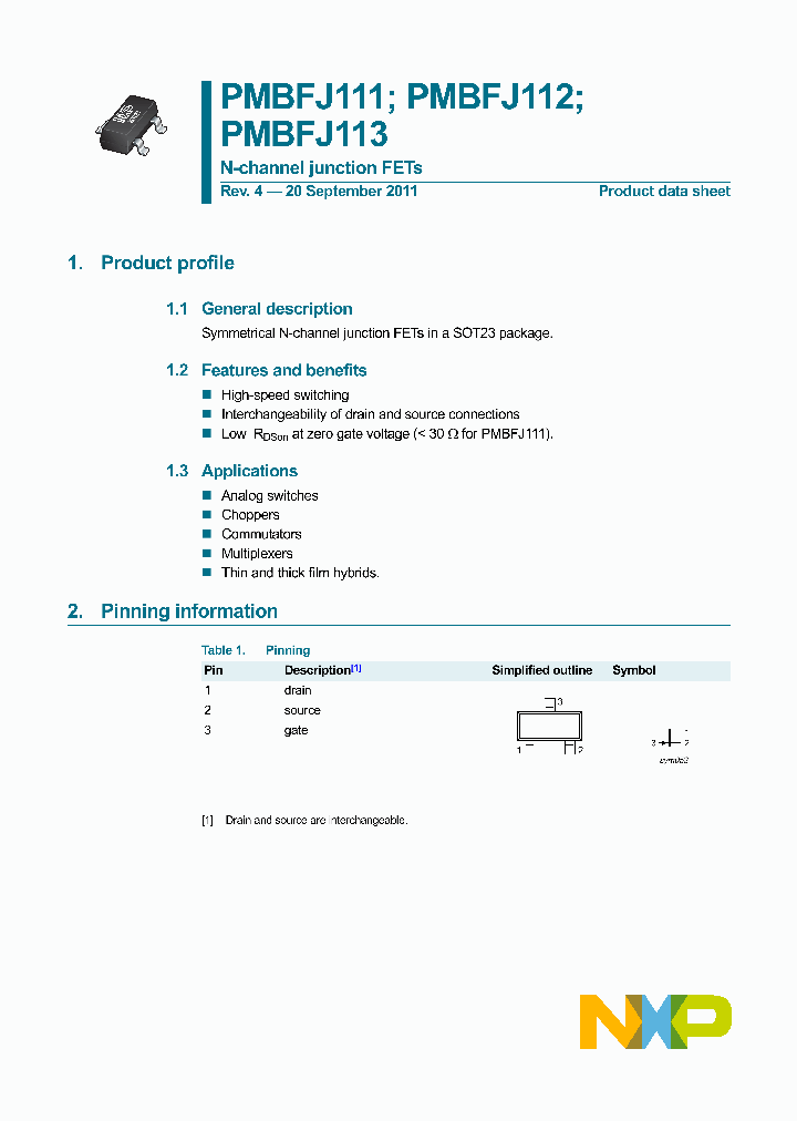 PMBFJ111_8844383.PDF Datasheet