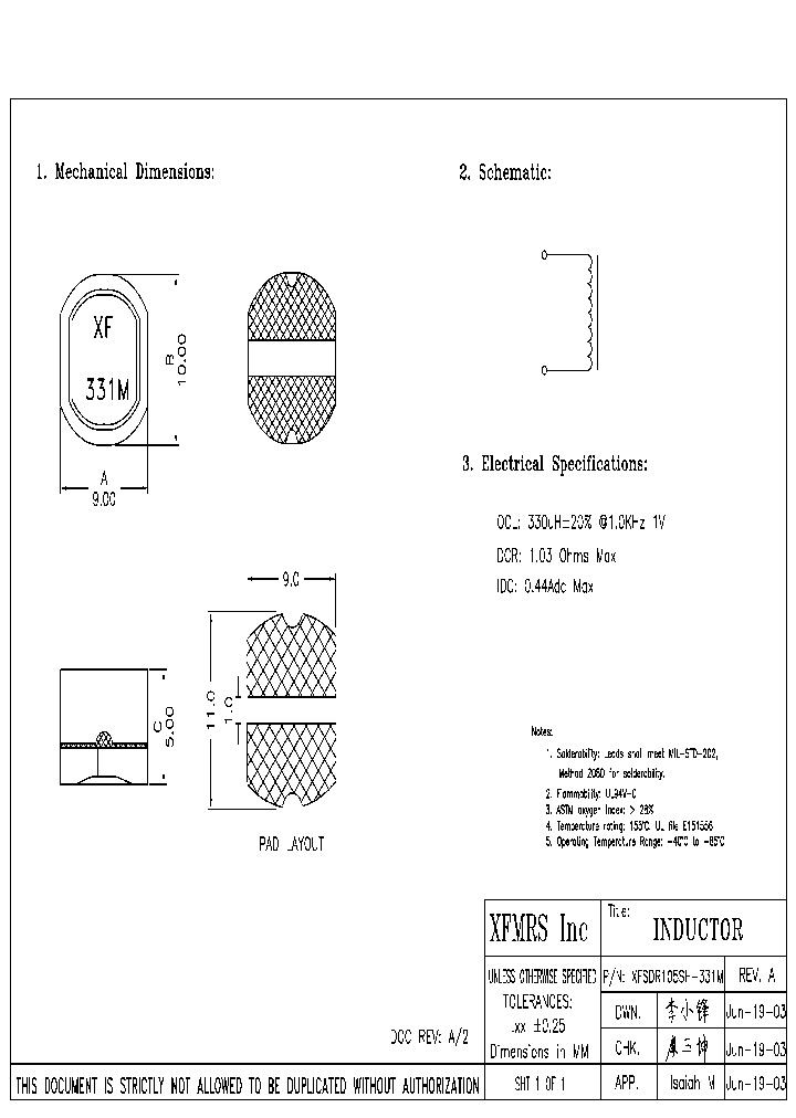 XFSDR105SH-331M_8844667.PDF Datasheet