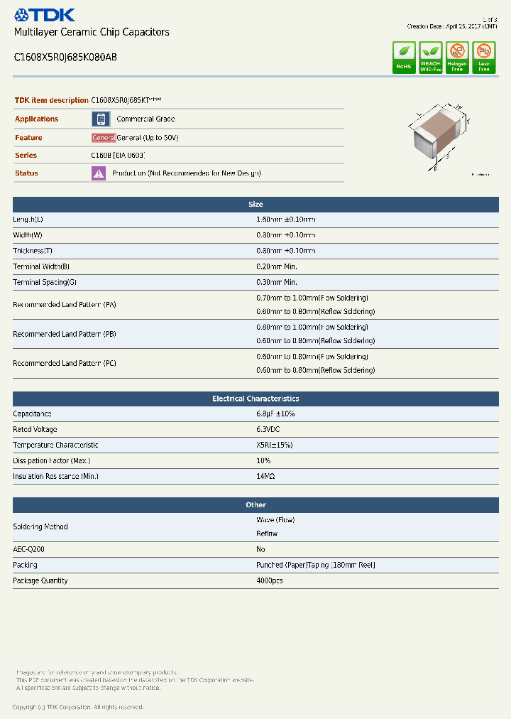 C1608X5R0J685K080AB-17_8846321.PDF Datasheet